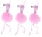 DOITOOL 6stücke Flamingo-förmige Badebälle Netzschwämme Für Badezimmer-poufs Und Peelings Rosa Badeblumen Für Sanfte Hautreinigung Und Pflege