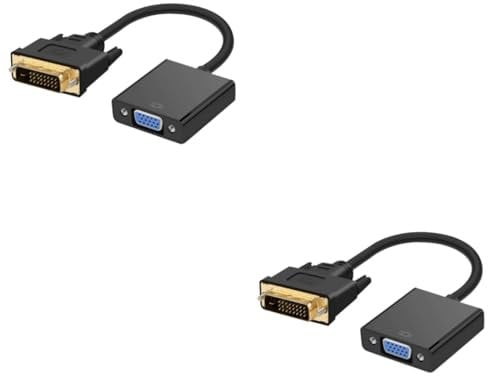 Gadpiparty 2pcs Dvi Male to Female Adapter Dvi-d to Adapter Converter Dvi Male to Female Converter Dvi to Vga Adapter Cable Active Dvi-d to Vga Adapter 1080p Conversion Line