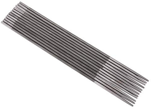 Leopacat Lima de Motosierra,12 Piezas Afilador de Motosierra Lima Redonda de 4 Mm, Limas para Motosierra de AleacióN,Lima de Cadena para Afilar Cadenas de Sierra de 1/4 Pulgadas y 3/8 Pulgadas P1,3 mm
