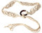 Lilinzhi Ceinture tressée vintage pour femme - Ceinture fine tissée bohème - Décoration pour robe de chemise - Corde de taille, beige, taille unique