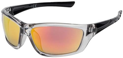 BEZLIT Unisex Sonnenbrillen Bikerbrille Sonnenbrille Herren Flieger verspiegelt Rot-Gelb