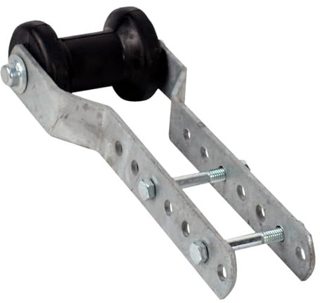 Perfeclan Ensemble de Rouleaux de quille avec Rouleau, matériel Pratique en métal et Caoutchouc, Accessoire de remorque de Bateau de qualité supérieure, Support, 4 Pouces