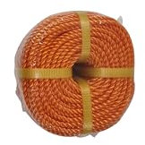 Durable Polypropylene Poly Ropes, Vibrant Colors, Weather-Resistant, Versatile for Camping, Boating, DIY, & Home Use (Orange, One Size)