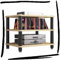 ILOOXI HiFi-Rack-AV-Regal Aus Holz & Stahl, 1/2/3/4-stufiger TV-Ständer, HiFi Regal, Audio Rack HiFi Regal(Yellow,3 Tier)