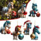 7 Stück Weihnachtsbaumschmuck, Weihnachtsbaum Pferde Anhänger, Weihnachtsbaum anhänger 2D, Weihnachtsdeko Tier Anhänger, Weihnachtsdeko Anhänger