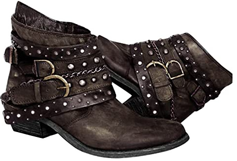 Saldi Invernali 2024 Stivali Polpaccio Largo XXL Stivali Donna Motociclista Tronchetti Donna Stivali Texani Donna Polpaccio Largo Cowboy Stivaletti Donna Estivi Tacco Scarpe Donna