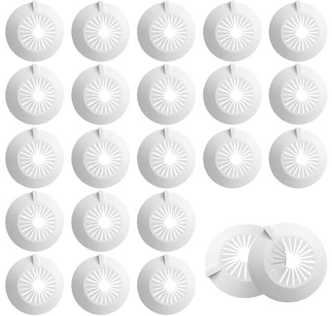 XIAQICA Rosace Radiateur 30pcs Cache Tuyau Radiateur 14-29 mm Rosace pour Radiateur Cache Radiateur Ajustable pour Diamètre du Tube de Conduite Murale Blanc