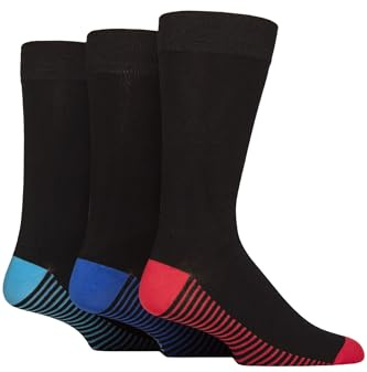 SockShop Wildfeet Mens Patterned, Spots and Stripes Bamboo Socks Pack of 3