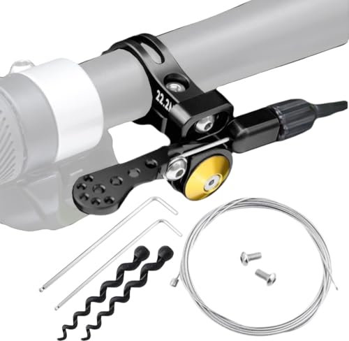WQV Dropper Post Hebel, Fahrradsattelstütze, verstellbare Fernbedienung, Dropper Post Hebel, mit Schaltkabel & Hülsen für Mountainbike, MTB, Dropper Sattelstütze Rennrad, 22,2 mm Lenker