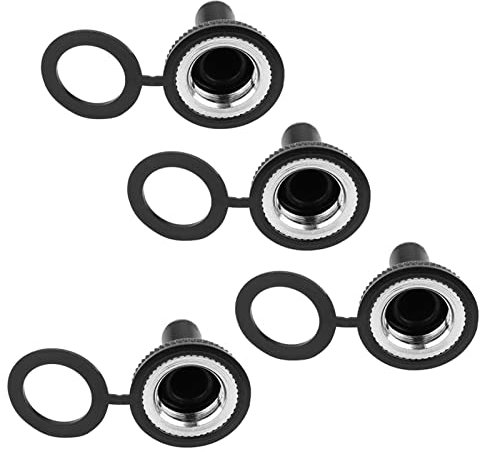 20 Stück 12 Mm Wippschalter, Wasserdichte Gummikappe, Kofferraumabdeckung, Schwarz, Wasserdichte Kappe mit Guter Isolierfähigkeit, für 12 Mm Kippschalter