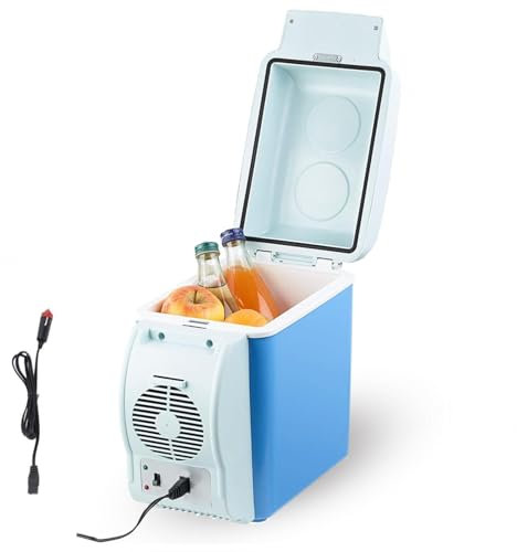 Wizvox Congelateur pour Voiture, 7.5L, Voiture 12v,Faible Bruit Glaciere Electrique, Fonction Refroidissement Et Chauffage Mini Congelateur, RéFrigéRateur De Voiture pour Voyager