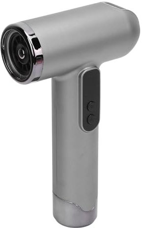 Asciugacapelli Senza Fili USB, Asciugacapelli Ad Asciugatura Rapida da 200 W, Asciugacapelli da Viaggio 100000 Giri/min 15000 MAh con Ugello, per Campeggio da Viaggio (SILVER)