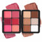 12 Colori Palette Per Trucco In Crema,Portable Makeup Blush And Concealer Palette For Cheeks Face,Color Corrector Waterproof Fondotinta Liquida,Per Trucco A Coprenza Totale (B)