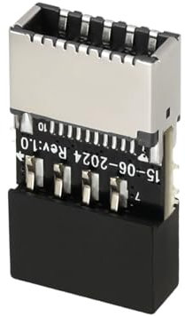 VGOL Adattatore Per Scheda Madre Con Chassis USB 2.0 A 9 Pin USB 2.0 A 9 Pin Maschio A USB 3.1 Tipo E Key-A Femmina Presa Pannello Frontale Compatibile Con Windows Sistemi