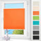 Plissee ohne Bohren klemmfix Orange 80x110cm Plisseerollo mit Klemmträger Blickdicht easyfix Jalousie Rollo für Fenster und Tür