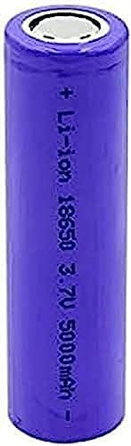 Batería De Iones De Litio De 3,7 V, 5000 MAh, 18650, Recargable para Micrófonos, Auriculares, Mini Altavoz, Luz Trasera para Bicicleta, 2 Unidades