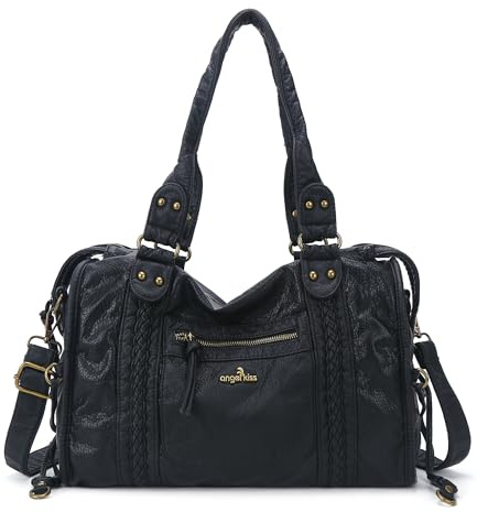 Angel Kiss Hobo-Taschen für Damen, veganes Leder, Hobo-Umhängetasche, große Tragetasche, Umhängetasche