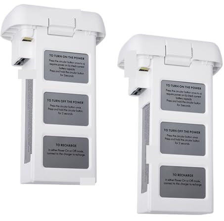 Batterie De Drone, Compatible avec DJI, Phantom, 3 Pro, Phantom 3 Series, Batteries De Vol Intelligentes De Remplacement 4500 MAh, Mise À Niveau(2 Battery)