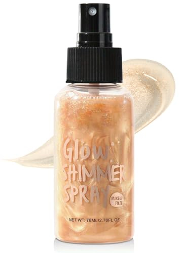 Highlighter Glitzerspray,Glitzerspray für Gesicht Haare und Körper(#03)