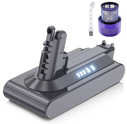 8000mAh Replacement Battery for Dyson V10 Battery Compatible with Dyson V10 Vacuum Cleaner Series Animal Absolute Motorhead Fluffy Total
