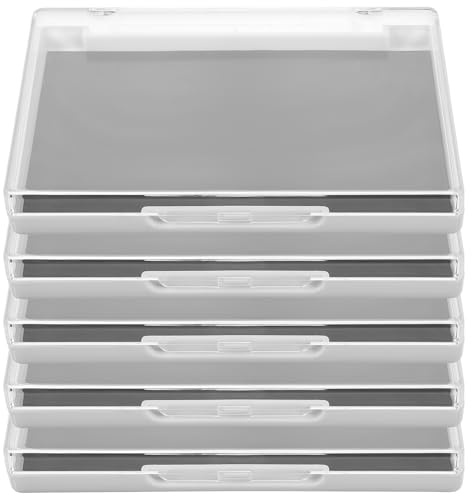 PAMINGONO Palette Magnetica Vuota per Ombretto e Blusher 5 Pezzi in Plastico Compatto per Viaggio Funzione di Conservazione e Organizzazione