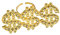 Boland 64407 - Ring Triple Dollar, gold, größenverstellbar, Kostüm-Accessoire, Karneval, Themenparty, Mottoparty