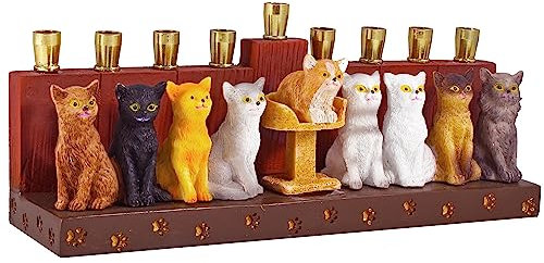 Jessica Sporn Kerze Menora Katze Design by