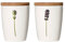 Simply Flowers - Tasse, Kaffeetasse, Teetasse, Vorratsdose - mit Bambusdeckel - Motiv: Lavendel - 240 ml