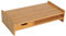HOMCOM Monitor Riser Laptop PC Plinth Stand TV Computer Desktop Organiser W/Drawer Bamboo