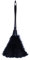 BLOHDI 1 Pc Plumeau De Dinde à La Mode avec Poignée en Plastique Noir Outil De Nettoyage (Noir) 35Cm