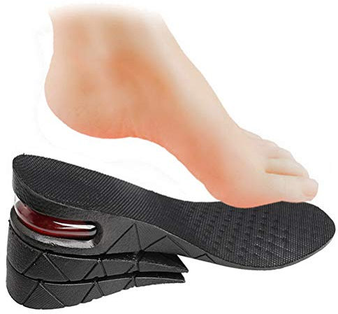 ZHIYE Height Increasing Shoe Insole, 3 cm 5cm 7 cm Adjustable 3-Layer Orthotic Air Cushion Heel Insert Increase Insole for Men Women