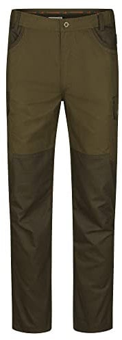 PERCUSSION Herren Sommer Jagdhose Savanne Outdoor Freizeit Wandern Trekking Anglerhose Braun mit Messertasche und Cargotaschen (50)