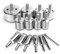 LATERN 15Pcs Diamond Drill Bit Set, Hole Saw Drill Bits Tools Diamond Hollow Core Cutter for Glass Tile Ceramic Marble Porcelain (φ6-50mm)