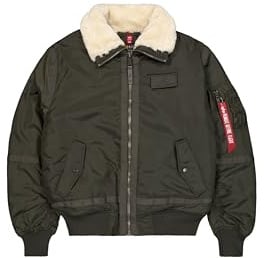 Alpha Industries B15-3 TT Bomberjacke für Herren Black Olive