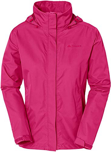 VAUDE Regenjacke Damen leicht - Women's Escape Light Jacket, wasserdichte Outdoor-Jacke, atmungsaktiver Windbreaker mit Kapuze, Klimaschonende Wanderjacke