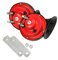 Snail Air Horn train Corne Kit Moto électrique Corne 24V 300dB super bruyants Horns pour Camions Autos Motos Bateaux Noir Rouge 2PCS haut de gamme