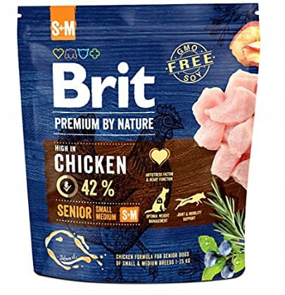 Brit Premium von Natur aus Senior S + M Huhn 1 kg