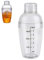 Shaker per cocktail con scala,Resina trasparente anti perdite per PC Boston Cocktail Mixer in plastica con strumento di misurazione Bartender per Milk Tea Bar Amanti dei cocktail domestici(300ml)