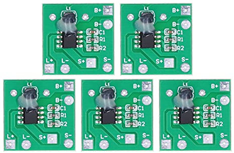 Placa de Circuito Solar de 5 Piezas 1,2V, Placa Controladora de Carga Solar con Dos Configuraciones, Placa de Carga de Batería de Litio, Batería de Panel Solar para Productos de Iluminación Solar