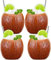 SuproBarware Lot de 4 gobelets Tiki 530 ml - En céramique - Verres à cocktail - Accessoires de bar - Décoration de fête - Gobelets à cocktail