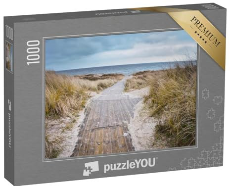 puzzleYOU: Puzzle 1000 Teile „Strand der Ostsee, Dünen an einem Rauen Wintertag“ – aus der Puzzle-Kollektion Ostsee