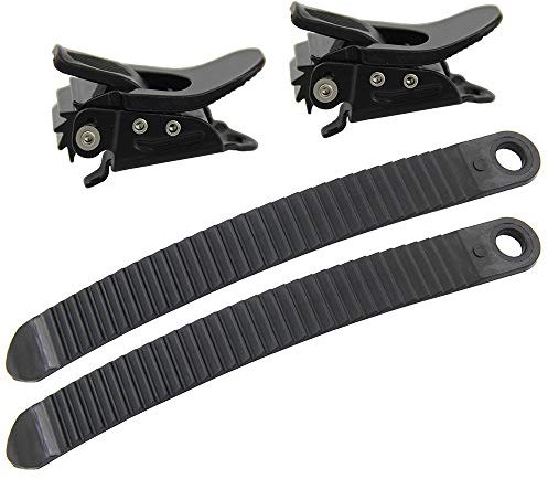UP100 1 Set Snowboard Bindungsteile 2 Ratschenschnallen und 2 Gurte für Snowboard Strap-in System