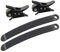UP100 1 Set Snowboard Bindungsteile 2 Ratschenschnallen und 2 Gurte für Snowboard Strap-in System