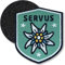 Klettpatch - Edelweiss Patch gestickt 51 x 60 mm/Klett-Patch Patches Abzeichen Stickerei mit Klett für Kleidung Rucksack Tasche/Tracht Loden Lederhose Dirndl Janker Filzhut/Club of Heroes (Oliv)