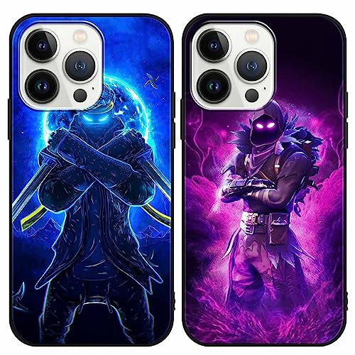 [2 Pack] Hülle für Apple iPhone 13 Pro 6,1 Zoll, Silikon Weich TPU Case Handyhülle für Hülle Motiv Schutzhülle für iPhone 13 Pro, 02