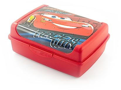 Lulabi Cars Race to Win Lunchbox, Polypropylen, 17 x 13 x 6,5 cm