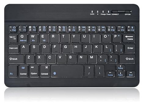 Irfora Keyboard,Keyboard Is Suitable For Ipad Mobile Tablet Computer Wonderful Control Office Mute Wireless Keyboard Mouse Charging Set 7 Inch Single Keyboard Black