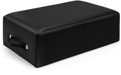 Beeveer Pilates-Sitzbox, 66 x 38 x 24 cm, Pilates-Ausrüstung, Pilates-Zubehör, Pilates-Box für Reformer, Körperausdauer, Dehnung, Balance, Training, Schwarz