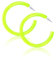 Neon Ohrringe Damen Creolen 80er Jahre Ohrringe Vintage Bunte Neon Ohrstecker Mädchen Kunststoff Earrings Acryl Neon Große Creolen für 70er 80er 90er Party Kostümschmuck (Gelb)