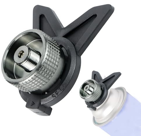 Adaptateur Bouteille Gaz Avec Support, Adaptateur Camping Gaz Pour Charbon De Cuisine De Camping, Adaptateur Gaz Facile à Transporter, 1pc.